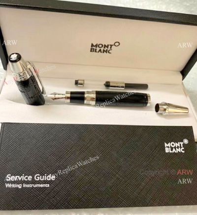 NEW! AAA Grade Mont blanc Writers Edition Antoine Saint-Exupery Fountain Black Barrel